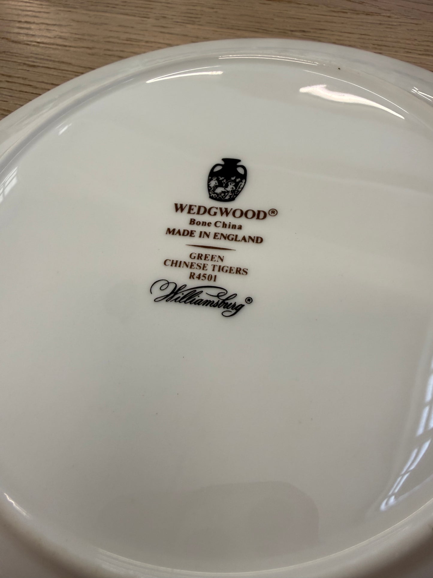 Service Wedgwood - Green Chinese Tigers
