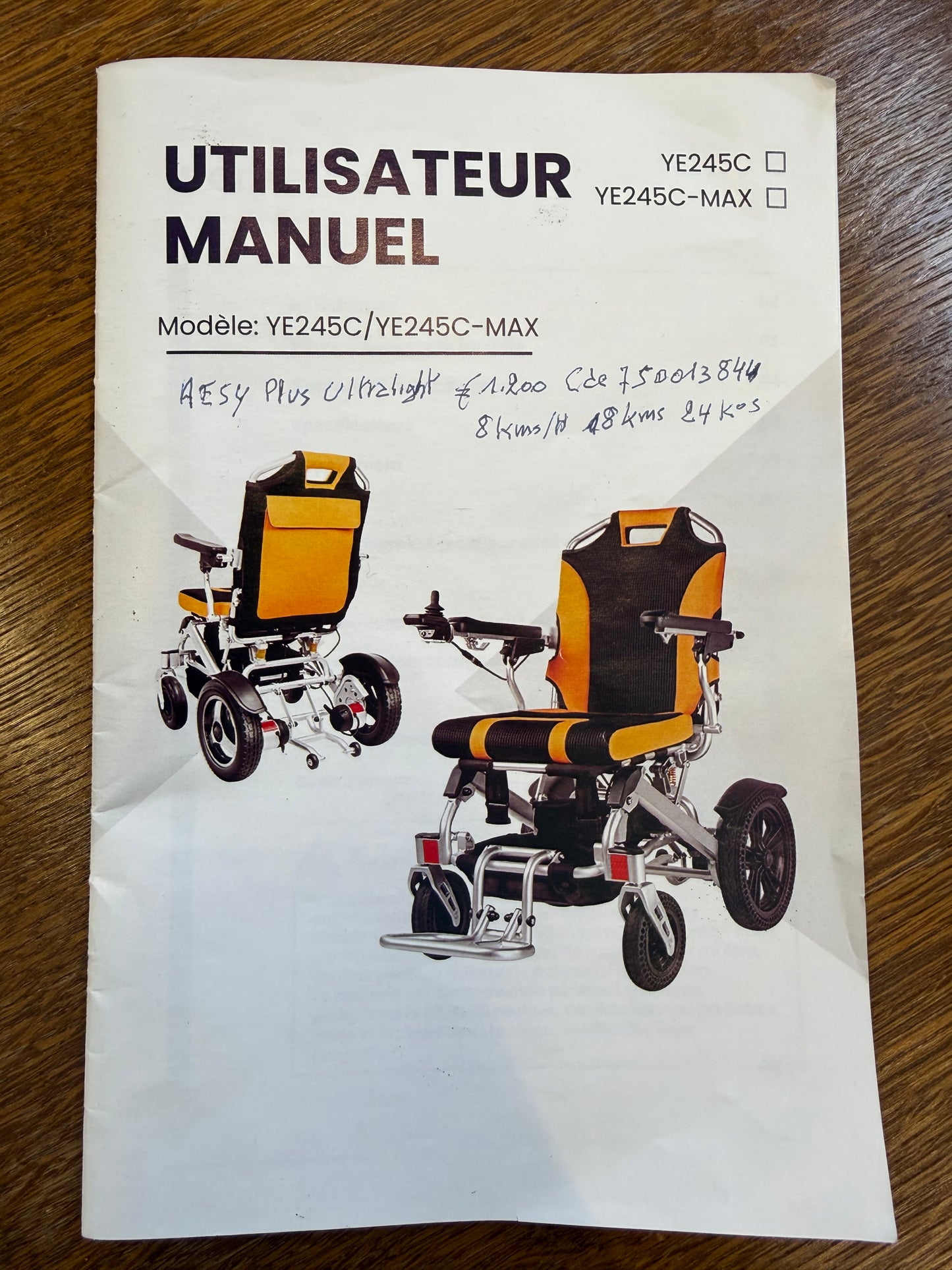 Fauteuil rouant électrique - Easy Plus Ultralight