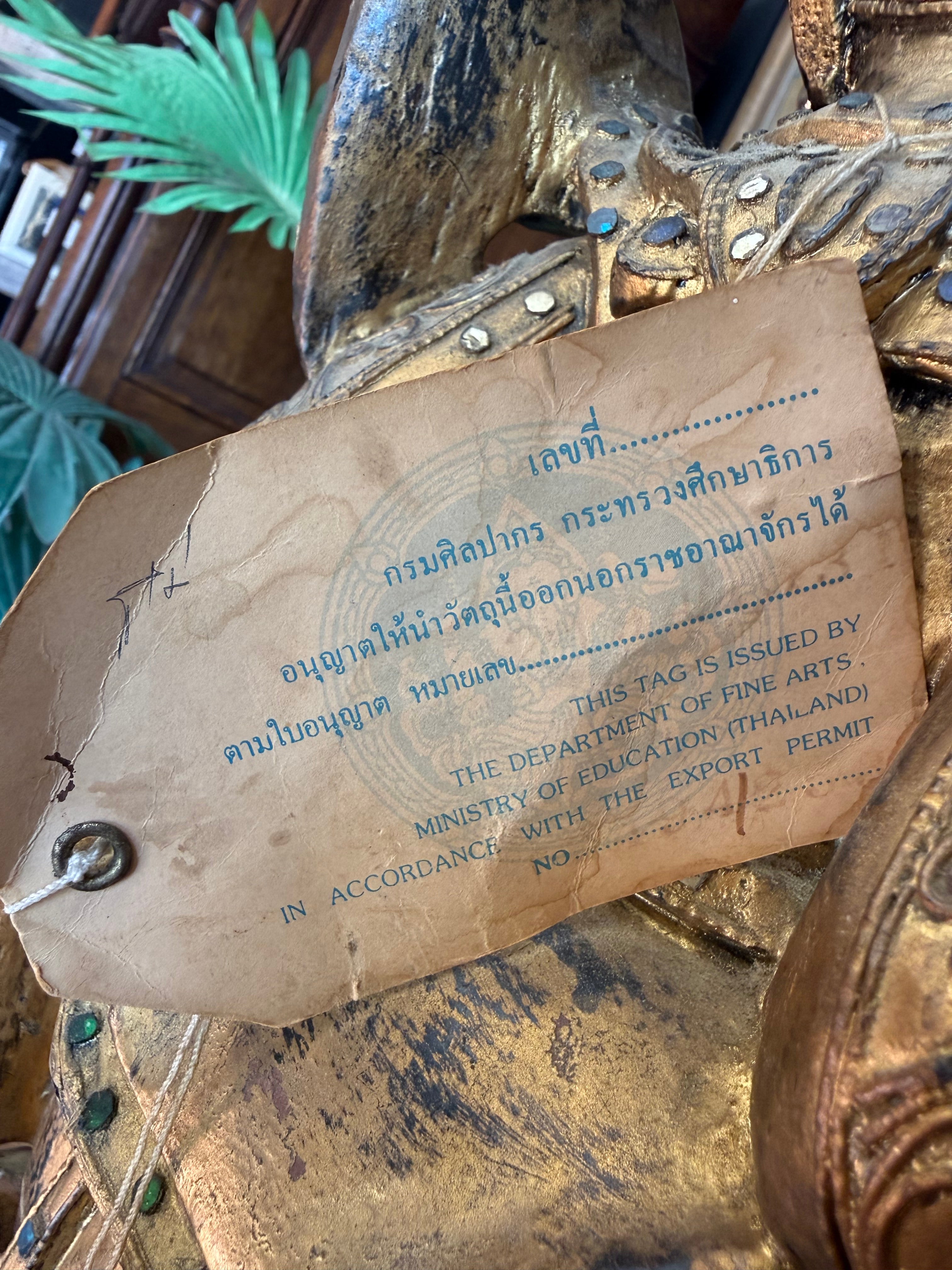 Statue thaïlandaise en bois