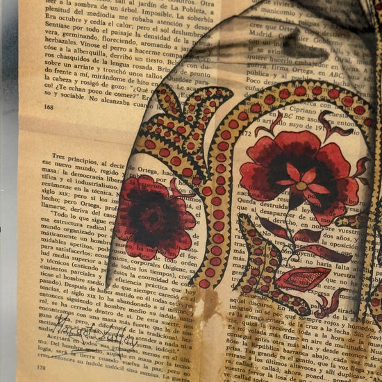 Oeuvre sur papier "Capote de grana y oro" - Margot Laffon