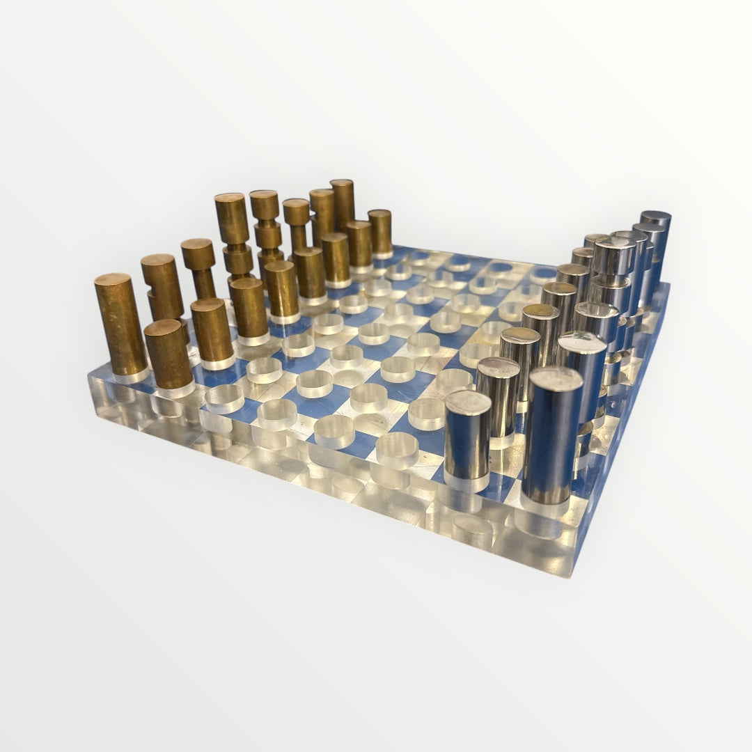 Jeu d'échecs style moderniste mid-century