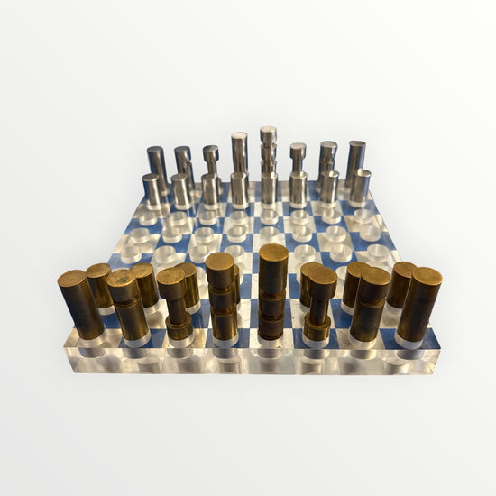 Jeu d'échecs style moderniste mid-century