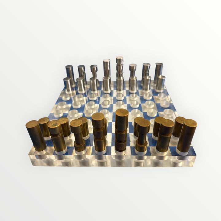 Jeu d'échecs style moderniste mid-century