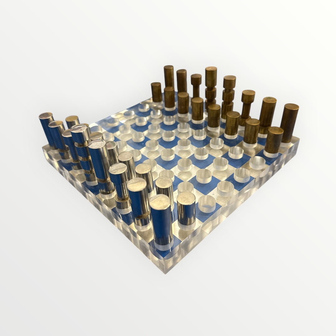Jeu d'échecs style moderniste mid-century
