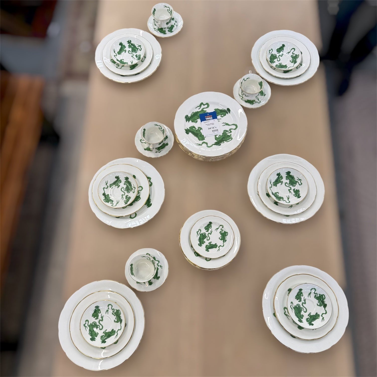 Service Wedgwood - Green Chinese Tigers