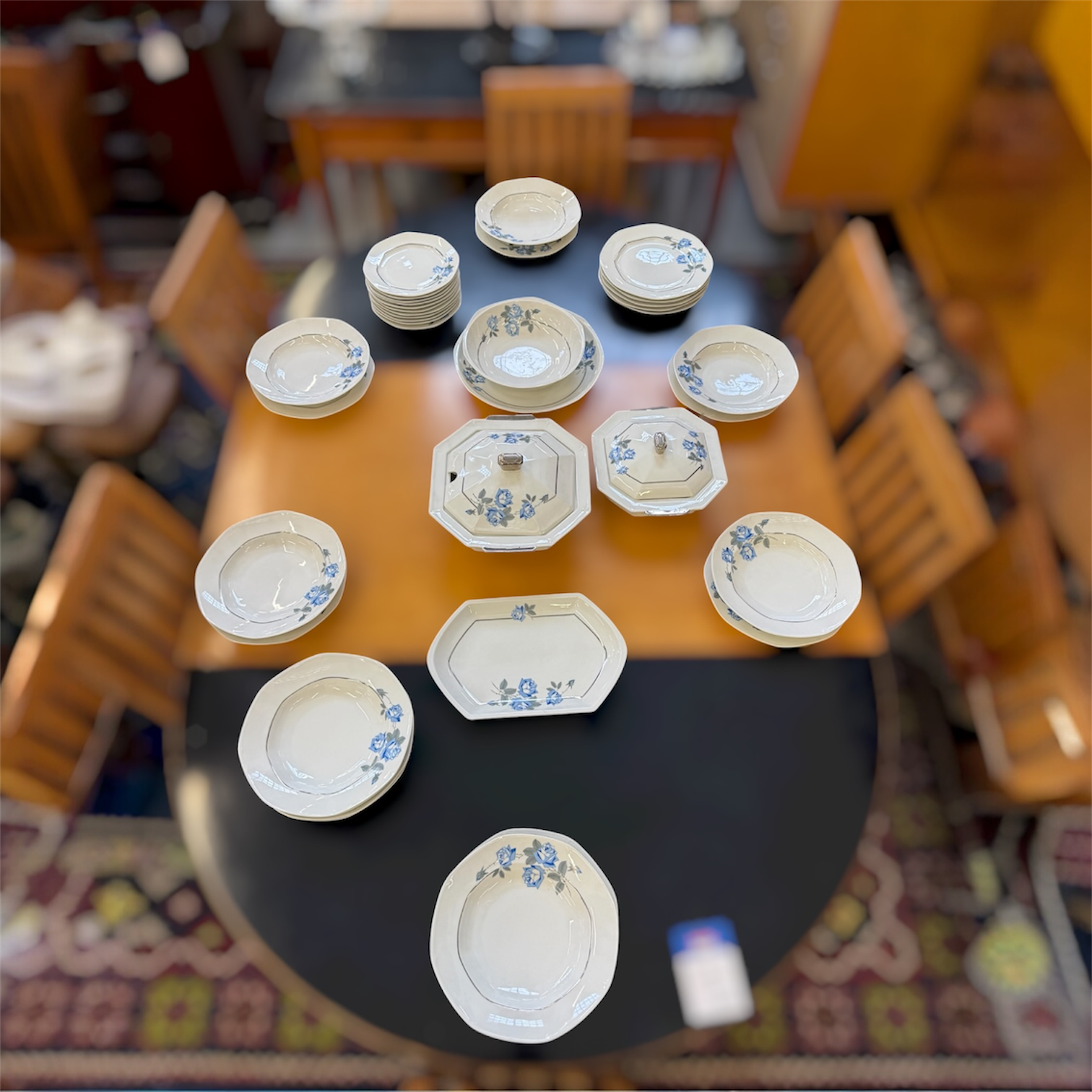 Service Art Déco en porcelaine tchécoslovaque