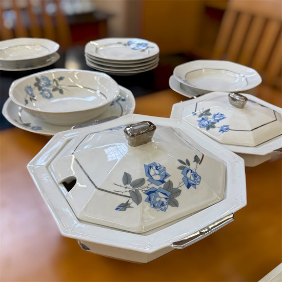 Service Art Déco en porcelaine tchécoslovaque