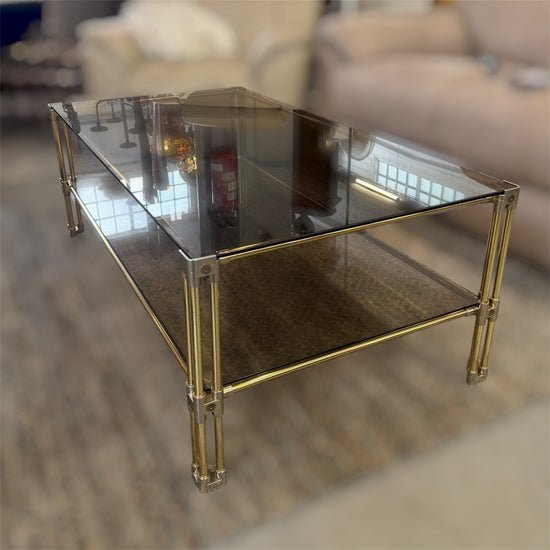 Table basse vintage Hollywood Regency