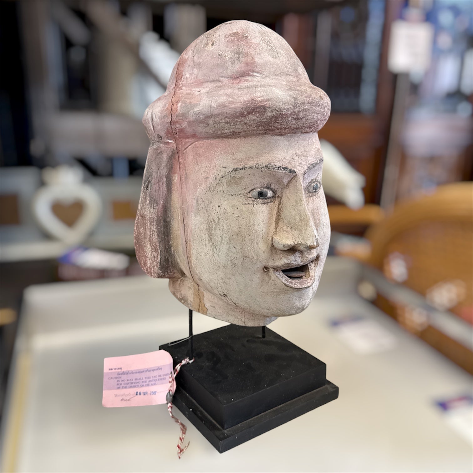 Ancienne tête de marionnette birmane