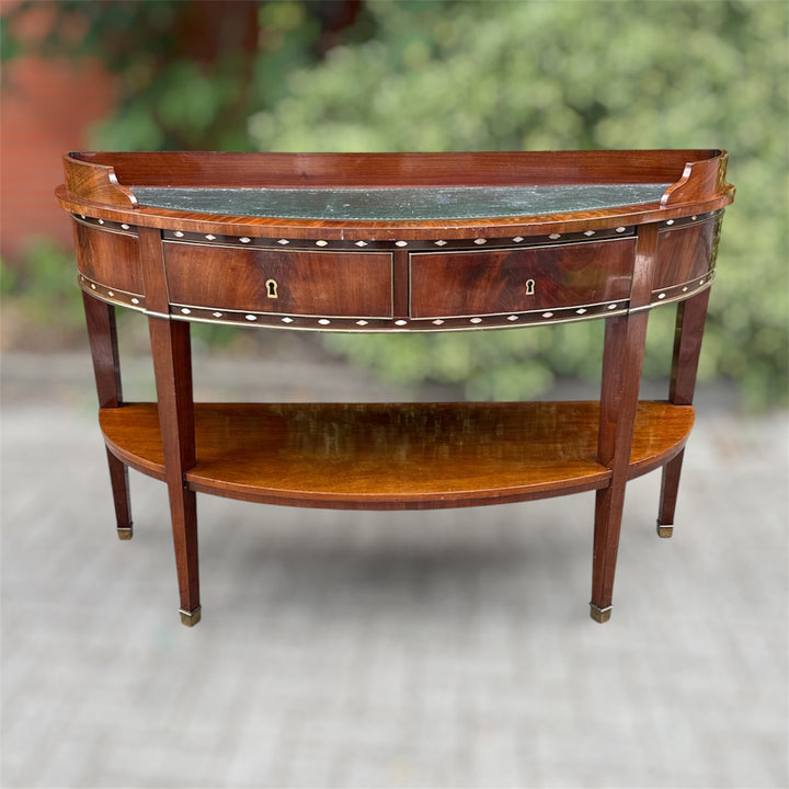 Console demi-lune style Louis XVI