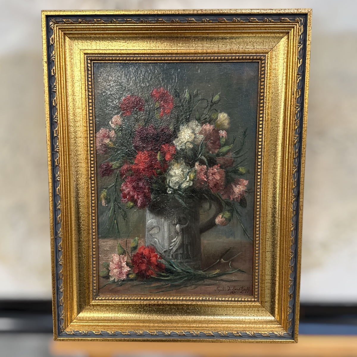 Tableau nature morte florale - Sophie Bourtzoff