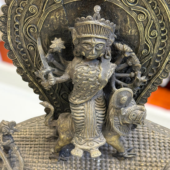 Statue indienne en bronze - Durga