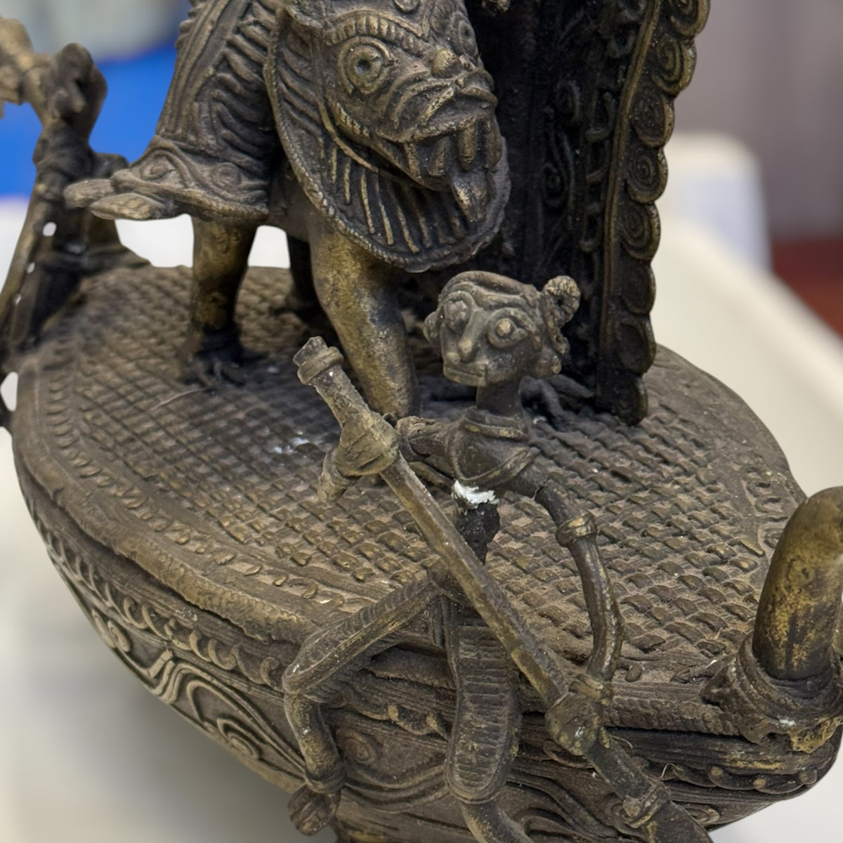 Statue indienne en bronze - Durga