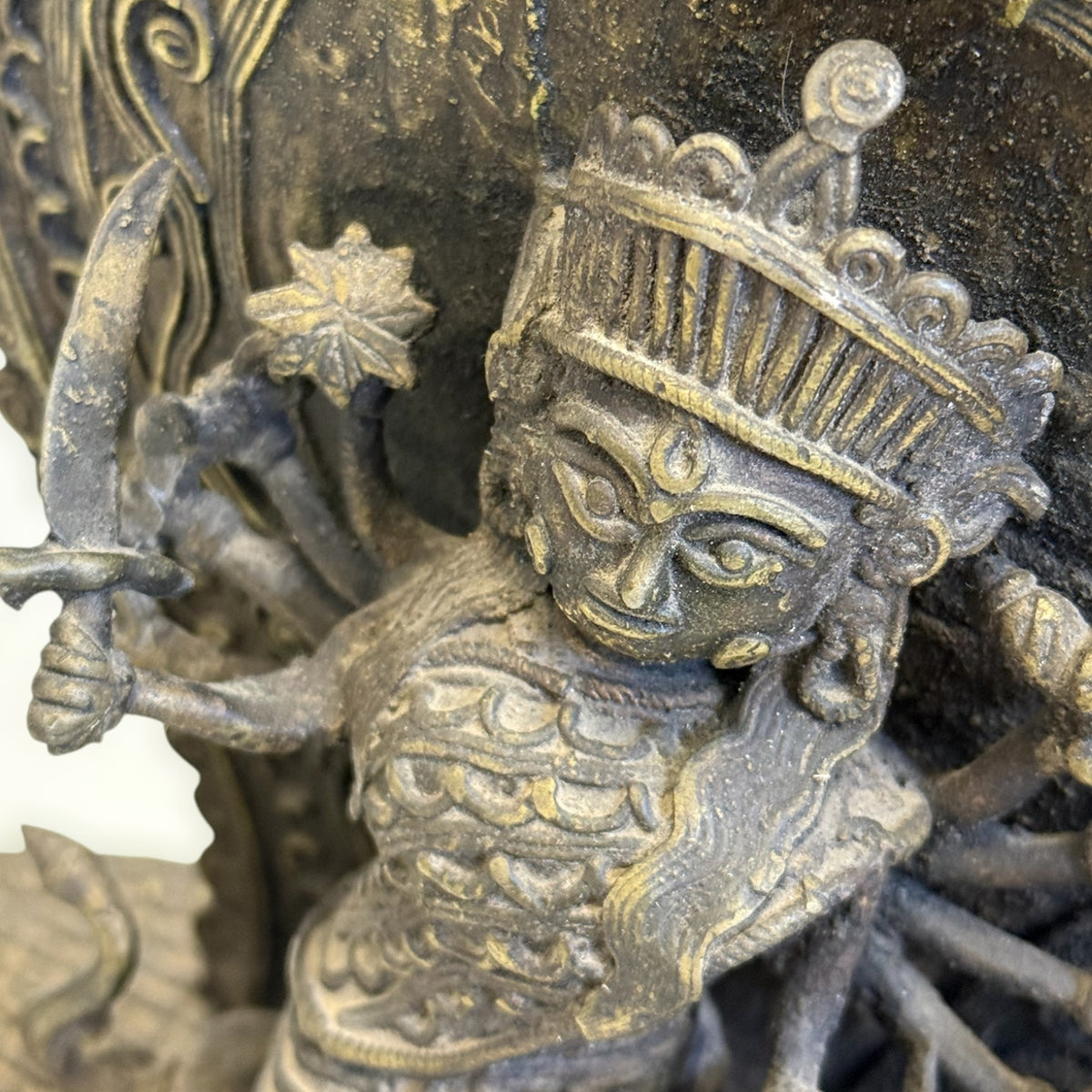 Statue indienne en bronze - Durga