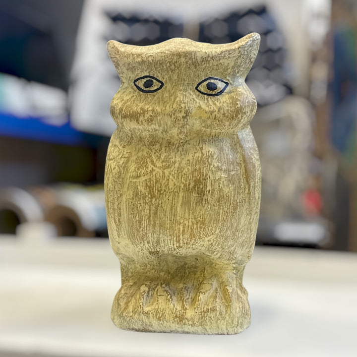 Statue Hibou en terre cuite