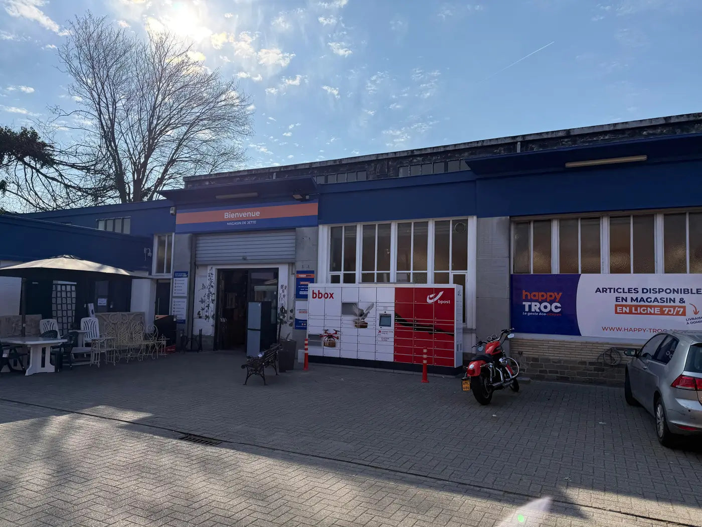 Devanture magasin Happy Troc Jette