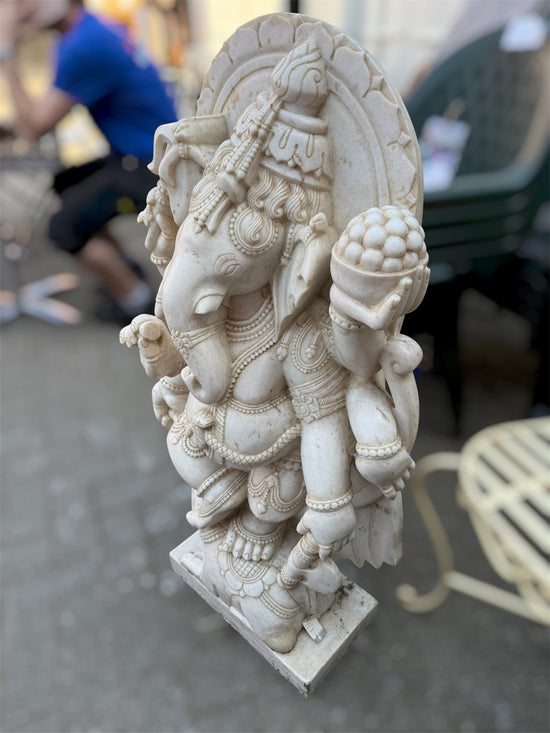 Statue indienne - Ganesh en marbre